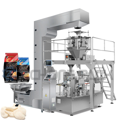 Eight Station Granule Packaging Machine Accurate Weighing 10 Head Combination Scale