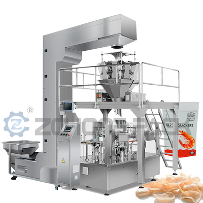 Eight Station Granule Packaging Machine Accurate Weighing 10 Head Combination Scale