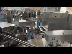 آلة التعبئة الدوارة الحبيبية أعواد القطن خط مكعبات الثلج فطائر أجنحة الدجاج