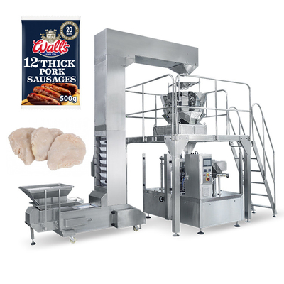 Chicken Popcorn Granule Packing Machine Premade Pouches Multi Function